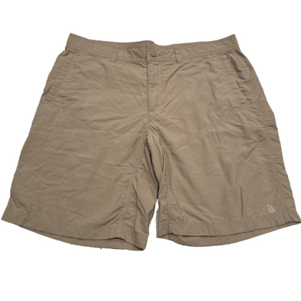 The North Face Men's Size 40 Khaki Tan Shorts Rip Stop Hiking Outdoor 10" inseam